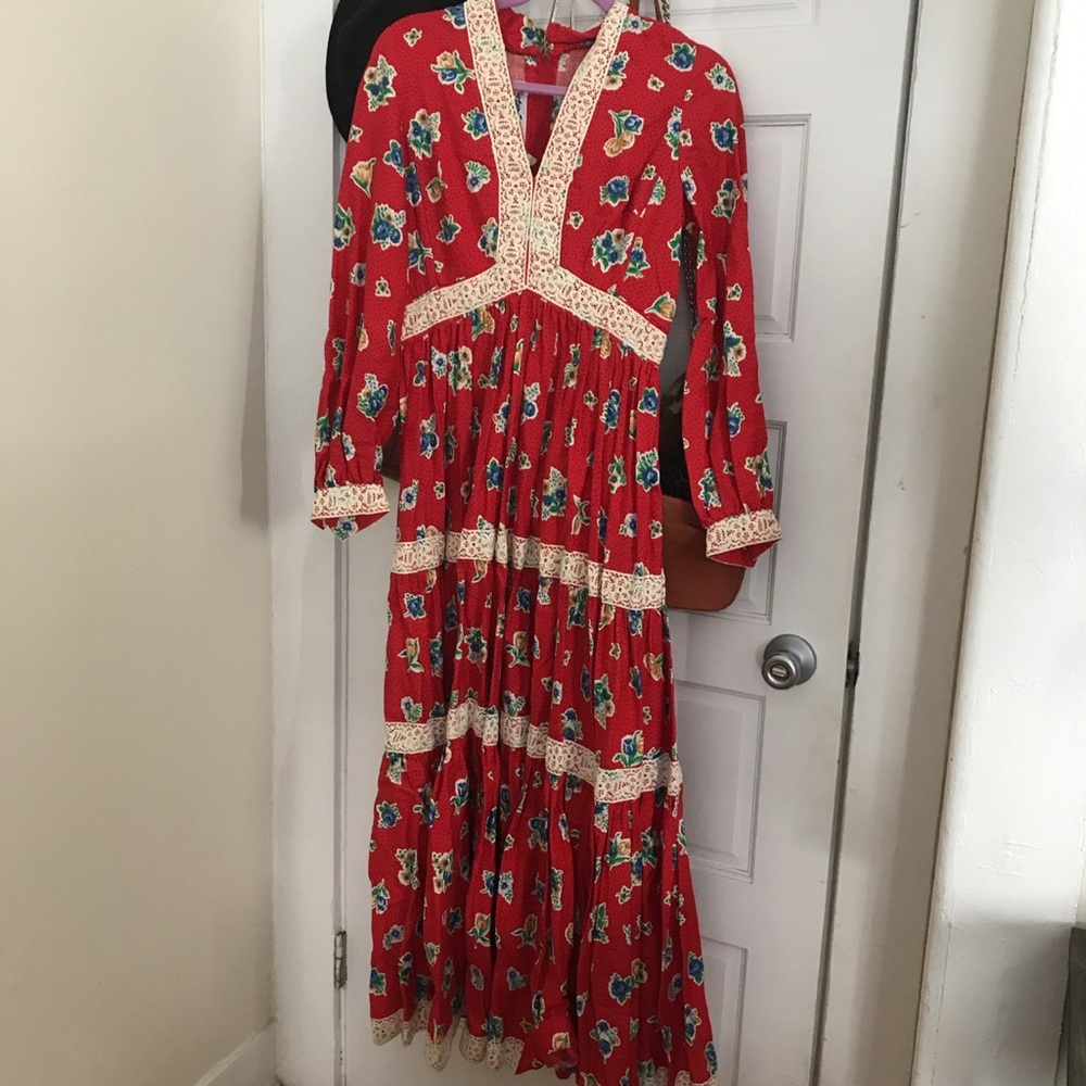 -VINTAGE 70s DREAM BOHO DRESS-💃🏻🌹